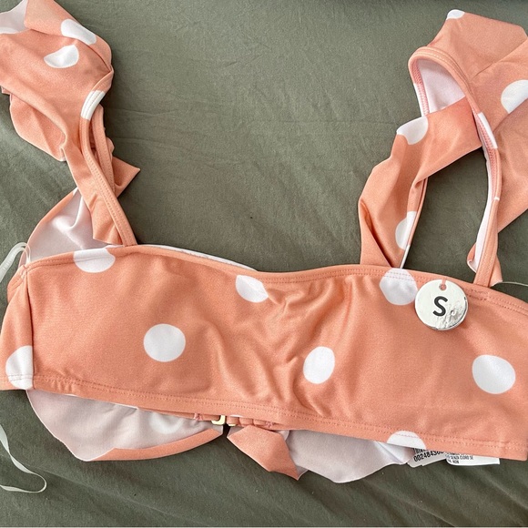 Women forever 21 swim were top/BR Blush /cream size S - Picture 1 of 5